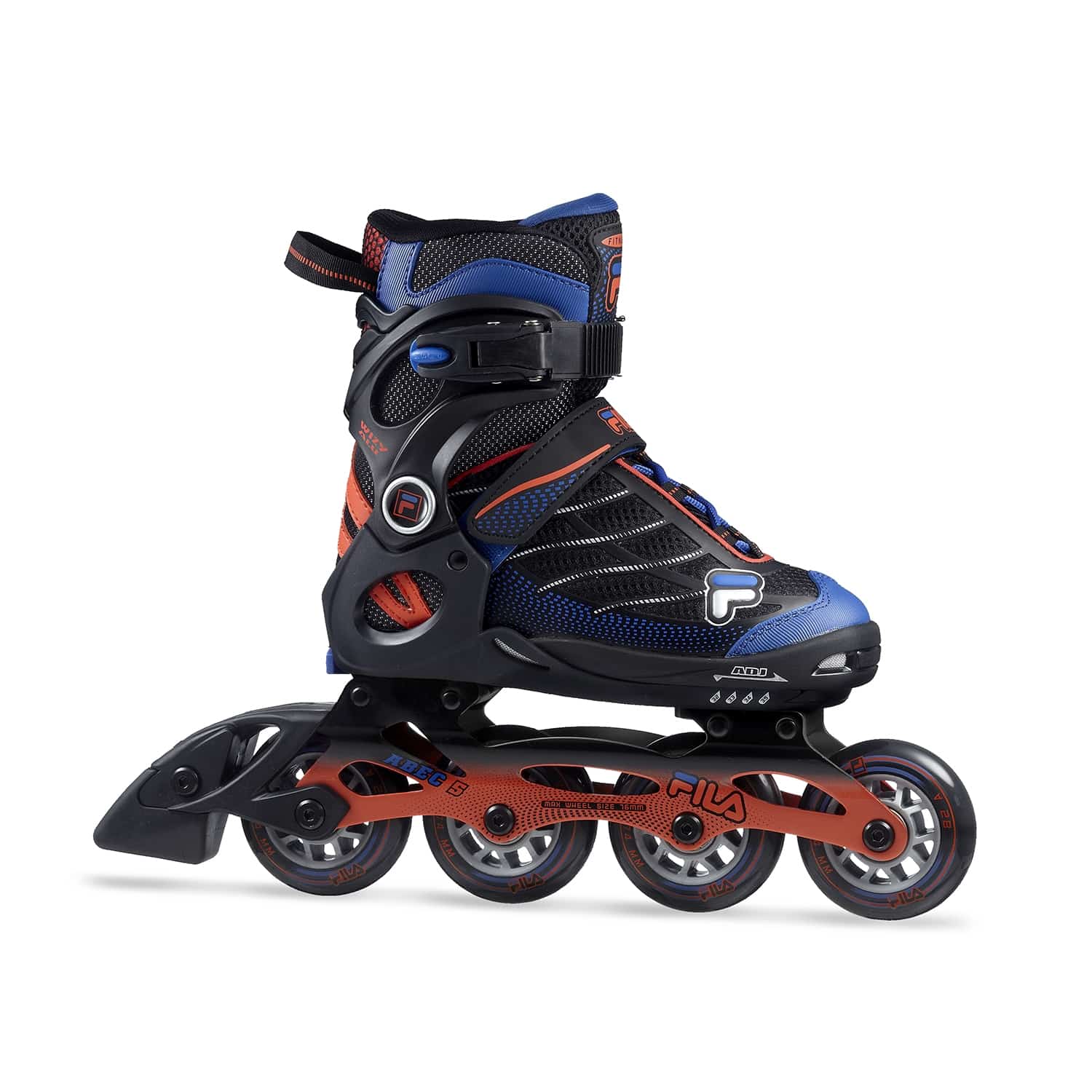 FILA Wizy Alu Kinder  blau-rot Inline Skates