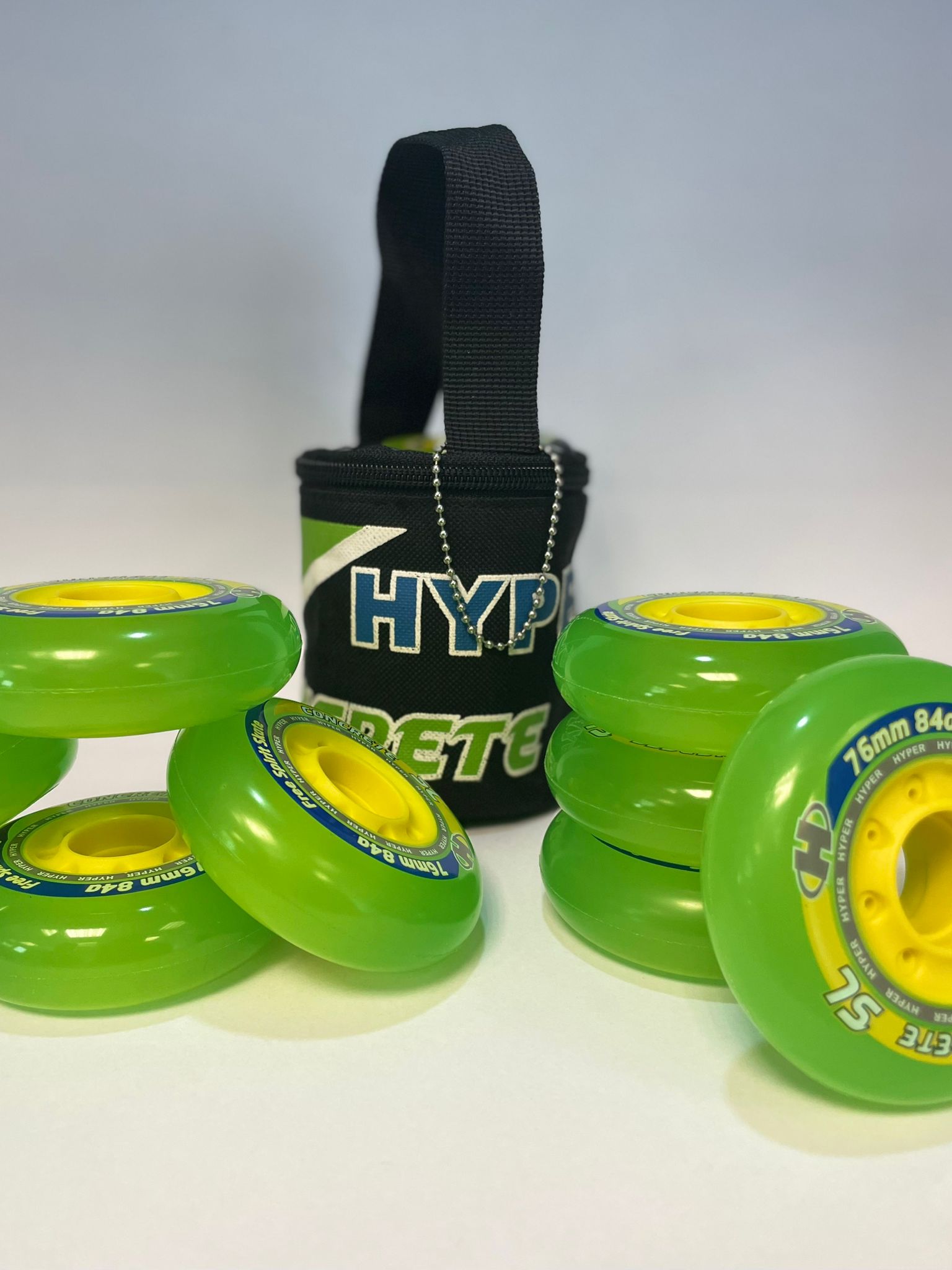 Inliner Rollen 76mm 84a  8 Stück  Hyper SL Concrete