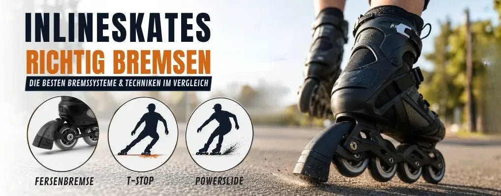Inlineskates richtig bremsen: Die besten Bremssysteme & Techniken im Vergleich