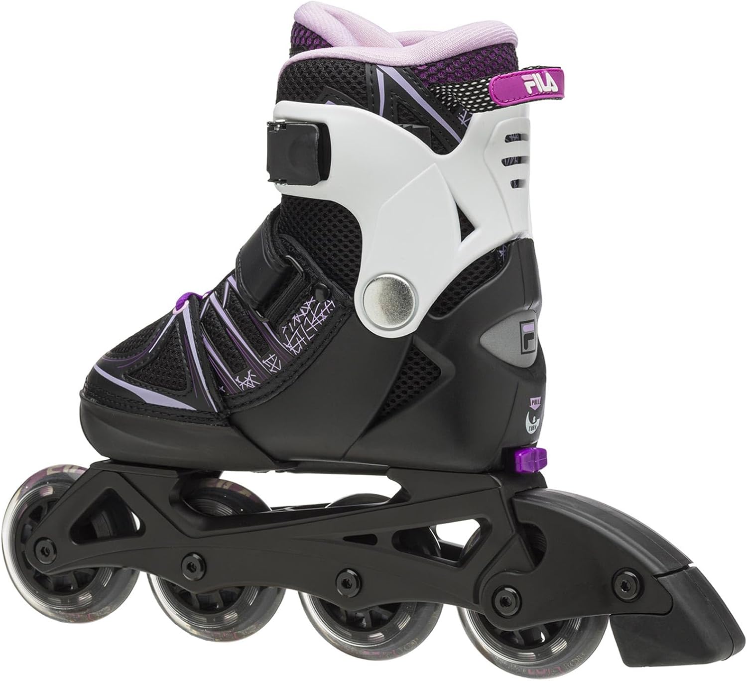 FILA SKATES X-one Girl Inline Skates Kinder Mädchen Größenverstellbar - black/pink/magenta