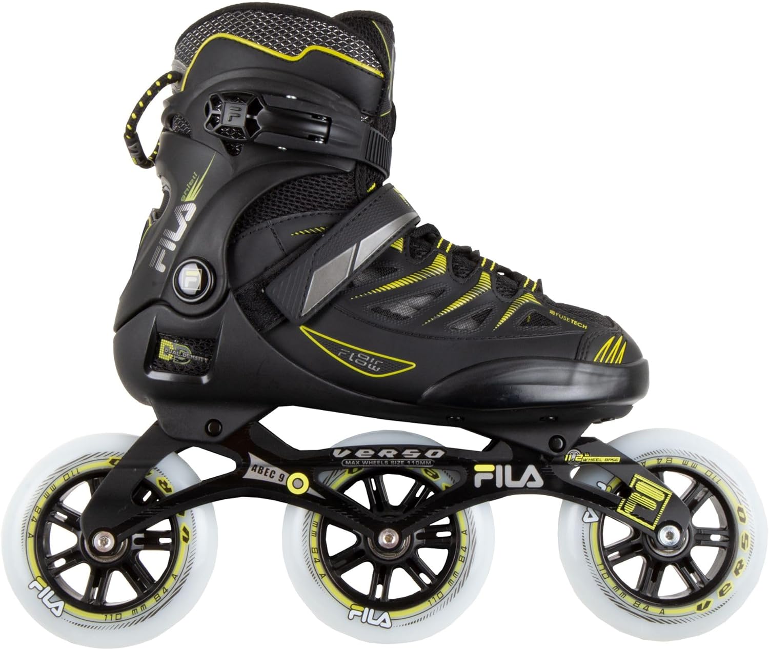 FILA SKATES Ghibli Verso Inline Skate 110mm Black/Lime