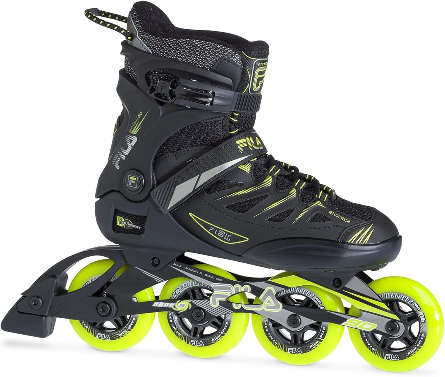 FILA SKATES Ghibli Verso Inline Skate 90mm Black/Lime