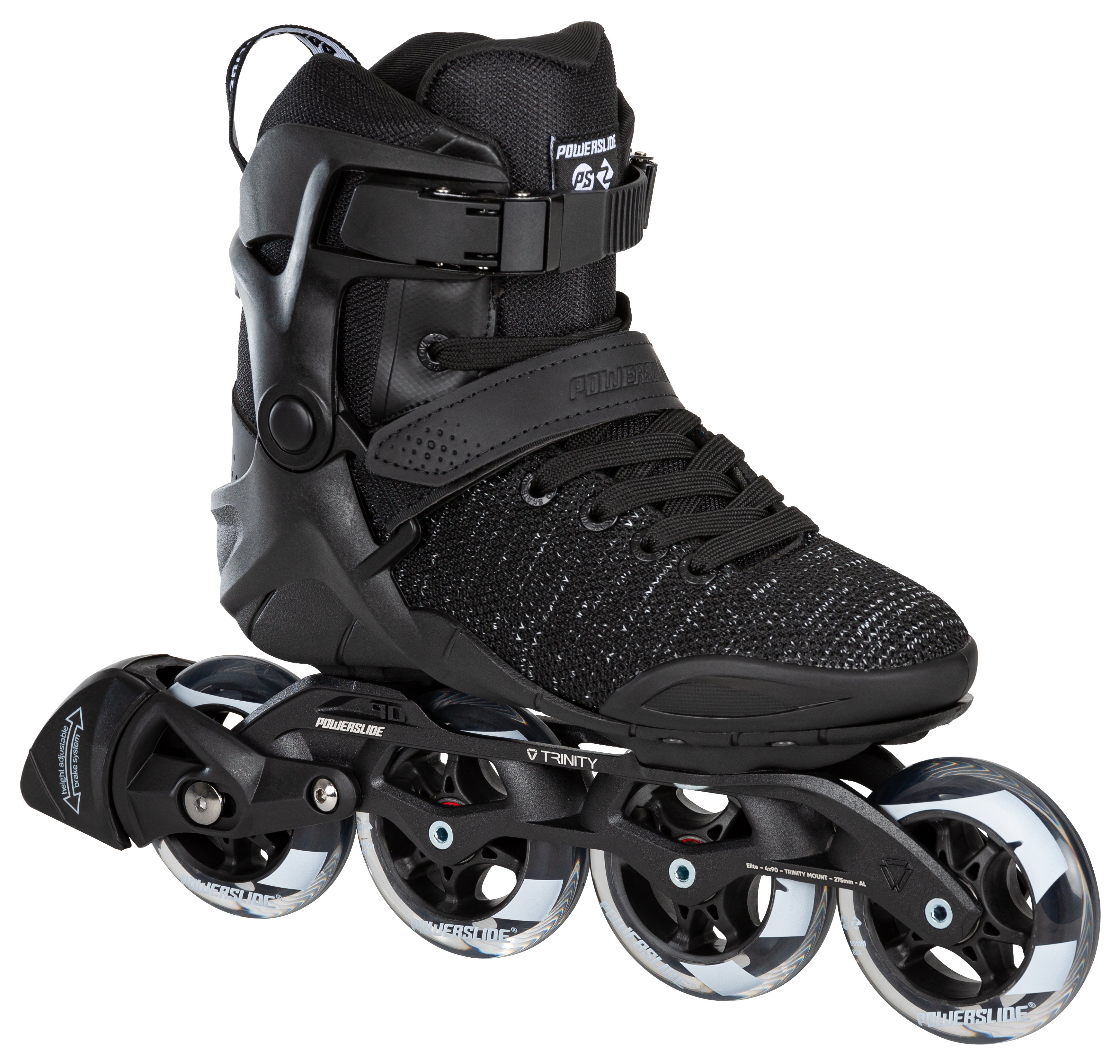 Phuzion Herren Inline Skates Xenon Black 90