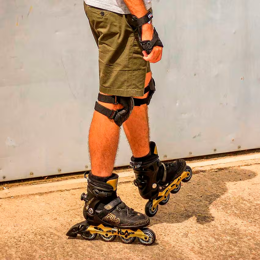 FILA Herren Inline Skate Legacy QF 84mm - SCHWARZ / gold