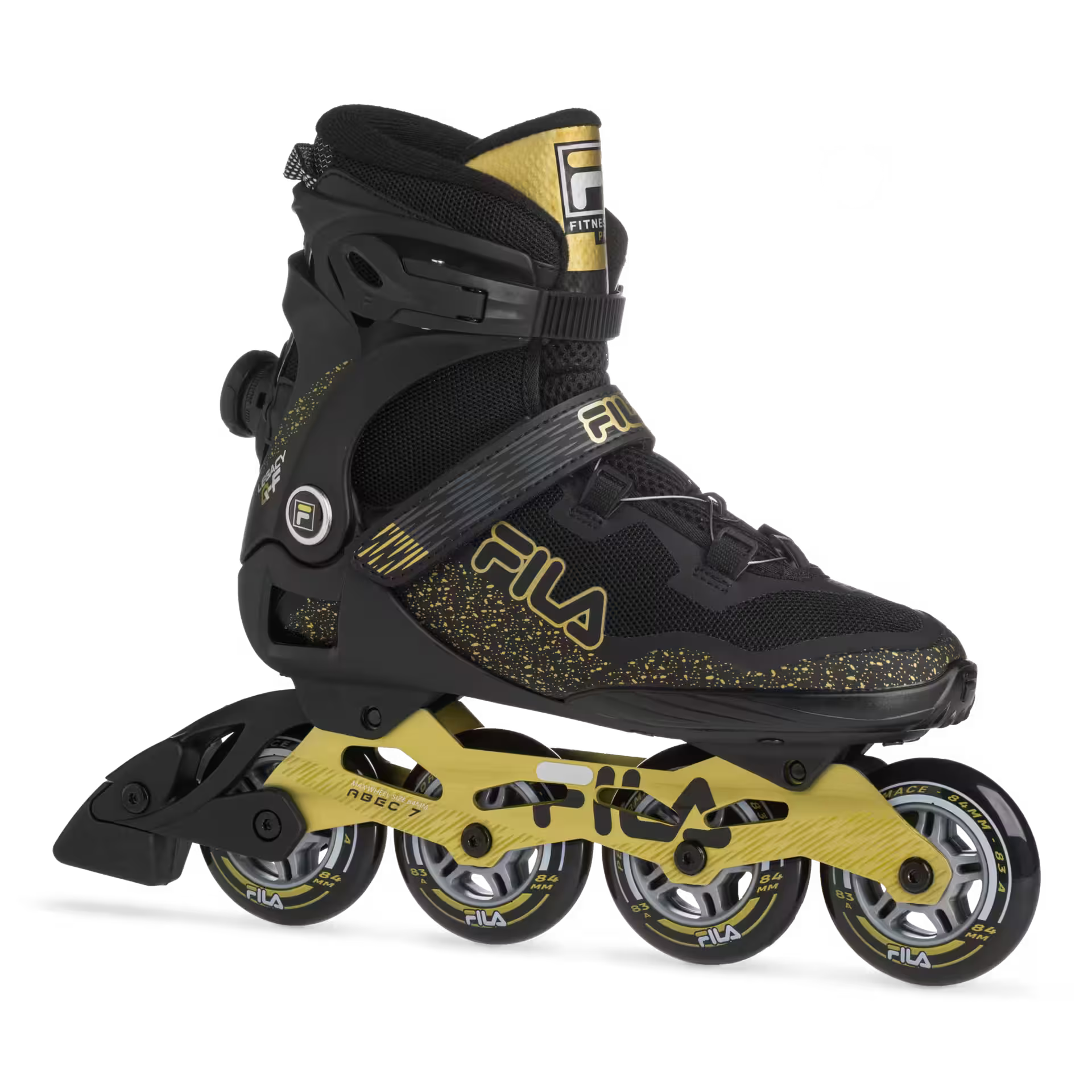 FILA Herren Inline Skate Legacy QF 84mm - SCHWARZ / gold
