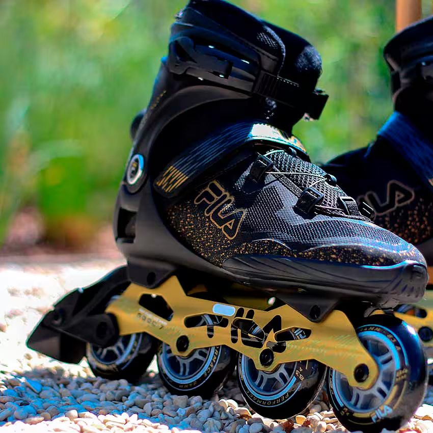 FILA Herren Inline Skate Legacy QF 84mm - SCHWARZ / gold