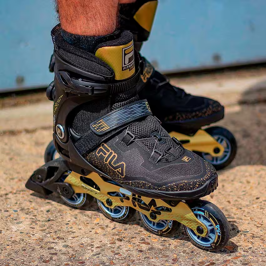 FILA Herren Inline Skate Legacy QF 84mm - SCHWARZ / gold